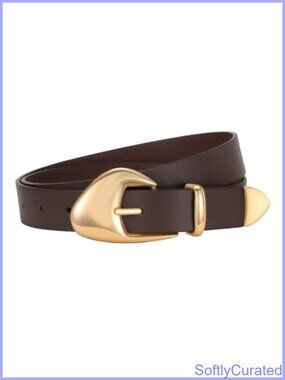 Faux Leather Women's Jean Belt Retro Pin Buckle Adjustable Waist